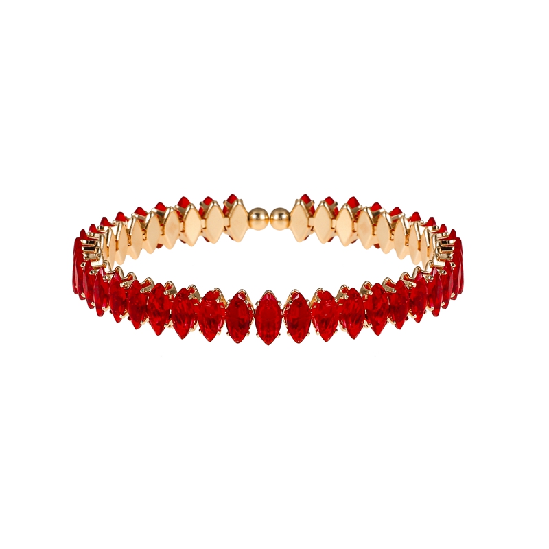 Coil Bangle Bracelet Cheap Cubic Zirconia Square Crystal — photo 2