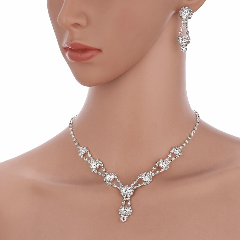 Why Bulk Buyers Choose Rhinestone Necklace Earrings Set for Everyday Fashion
