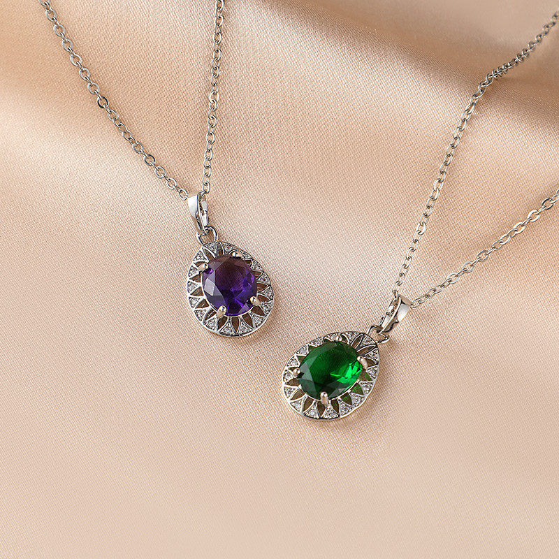 Necklace and Earrings Set Platinum Plated Pearl Flower Cubic Zirconia for Wedding — photo 5