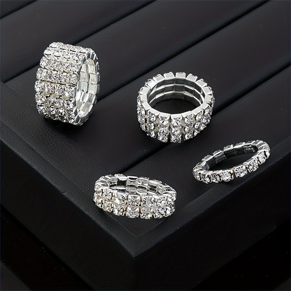 Custom Rhinestone Choker Necklace,Bracelet,Ring - Paradise Fashion Jewelry Supplier
