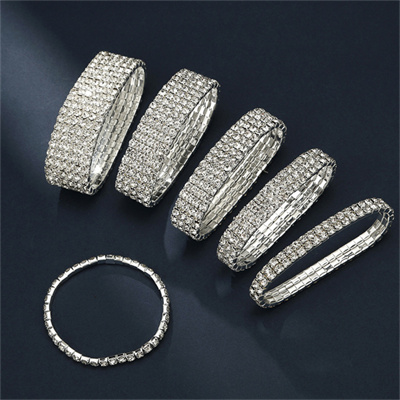 Custom Rhinestone Choker Necklace,Bracelet,Ring - Paradise Fashion Jewelry Supplier