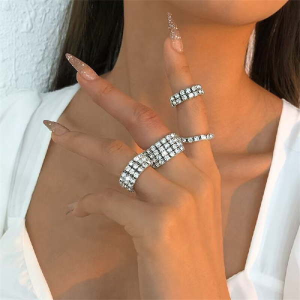 Custom Rhinestone Choker Necklace,Bracelet,Ring - Paradise Fashion Jewelry Supplier